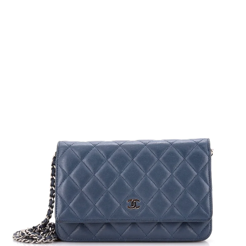 Money clips with built-in bottle openersWallet on Chain Quilted Lambskin