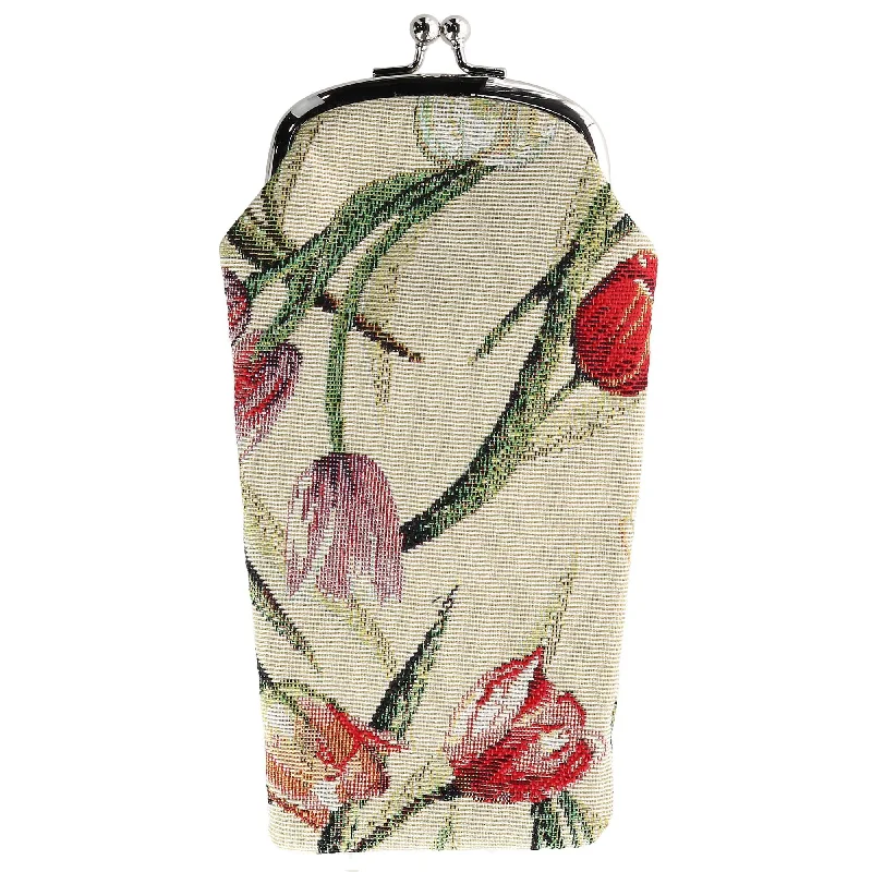 How to choose the right money clipWomen's Tulip Print Tapestry Glasses Case