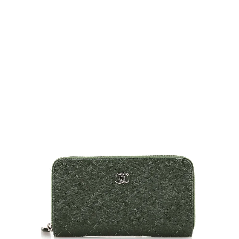 Money clips with built-in bottle openersZip Around Wallet Quilted Caviar Small