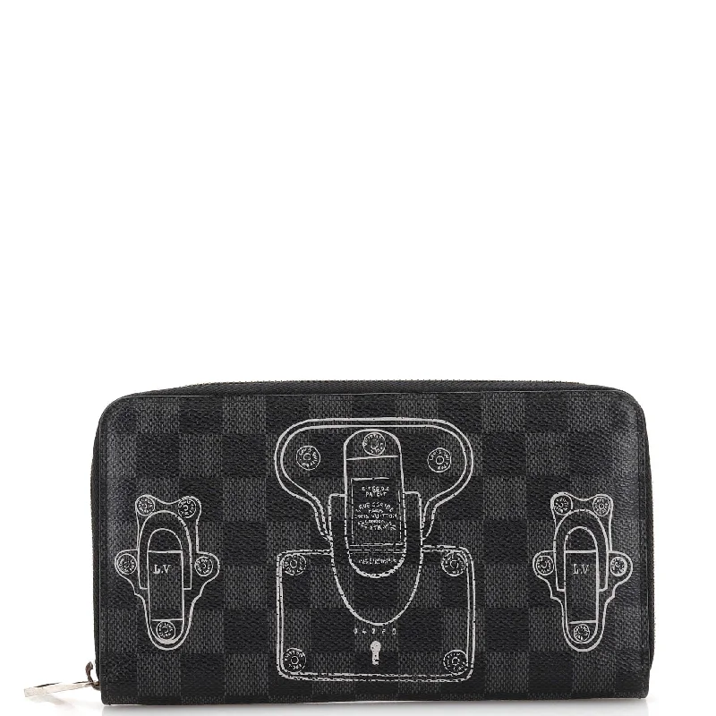 Luxury leather money clips with card slotsZippy Organizer Limited Edition Trunks and Locks Damier Graphite Luxury leather money clips with card slotsZippy Organizer Limited Edition Trunks and Locks Damier Graphite