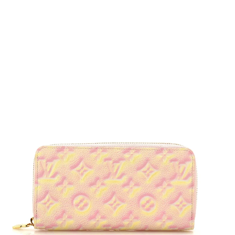 Personalized engraved money clips for menZippy Wallet Stardust Monogram Empreinte Leather
